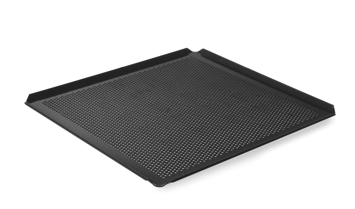 Perforated aluminum baking tray GN 2/3 with 4 edges