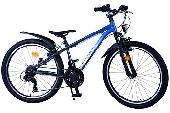 Barncykel Volare XC Race 24 tum – 21 växlar Blå/Grå för barn 8–10 år