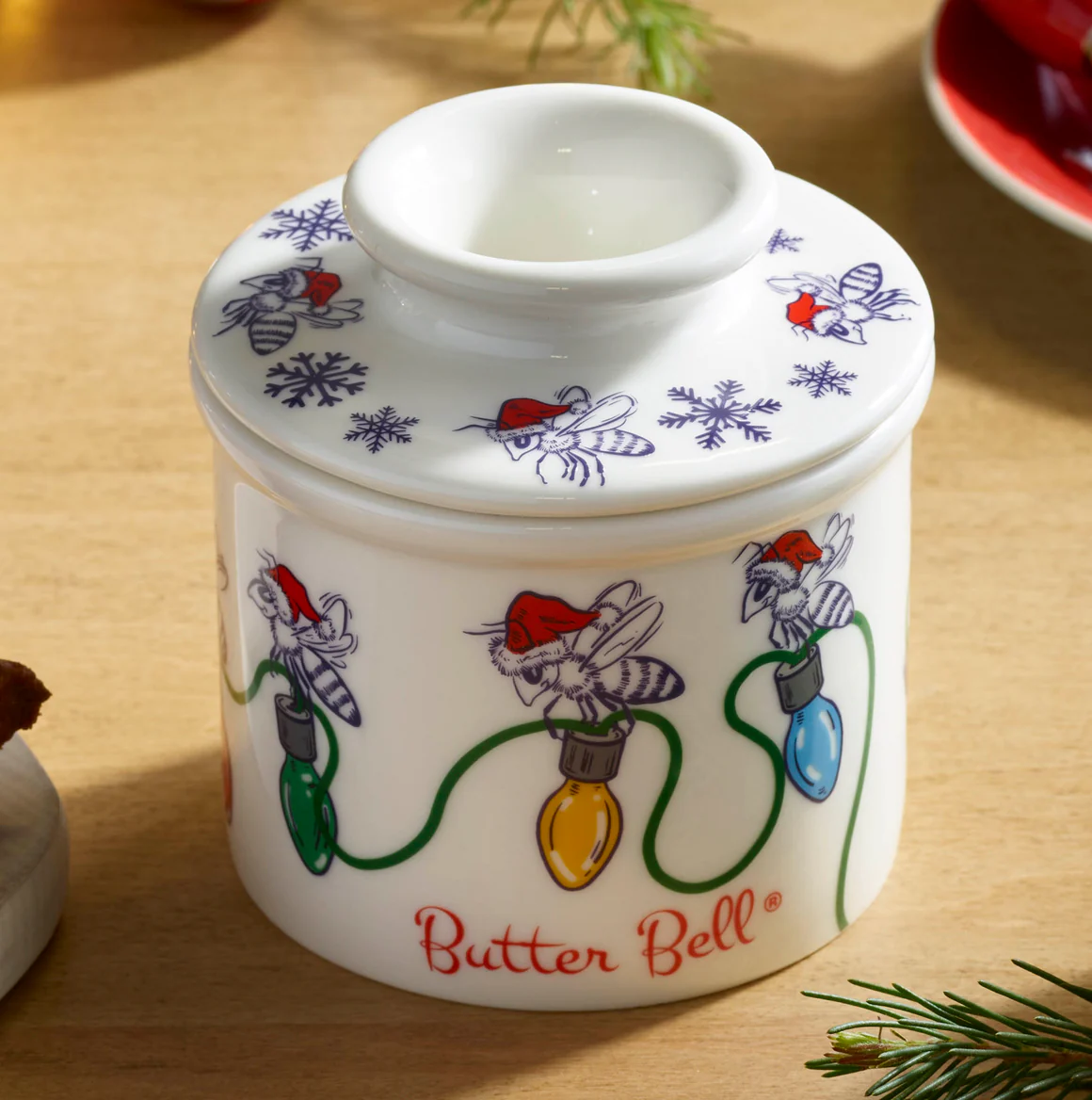 Smörklocka, Honey Bee Xmas Butter Bell Crock- Butter Bell® - 2