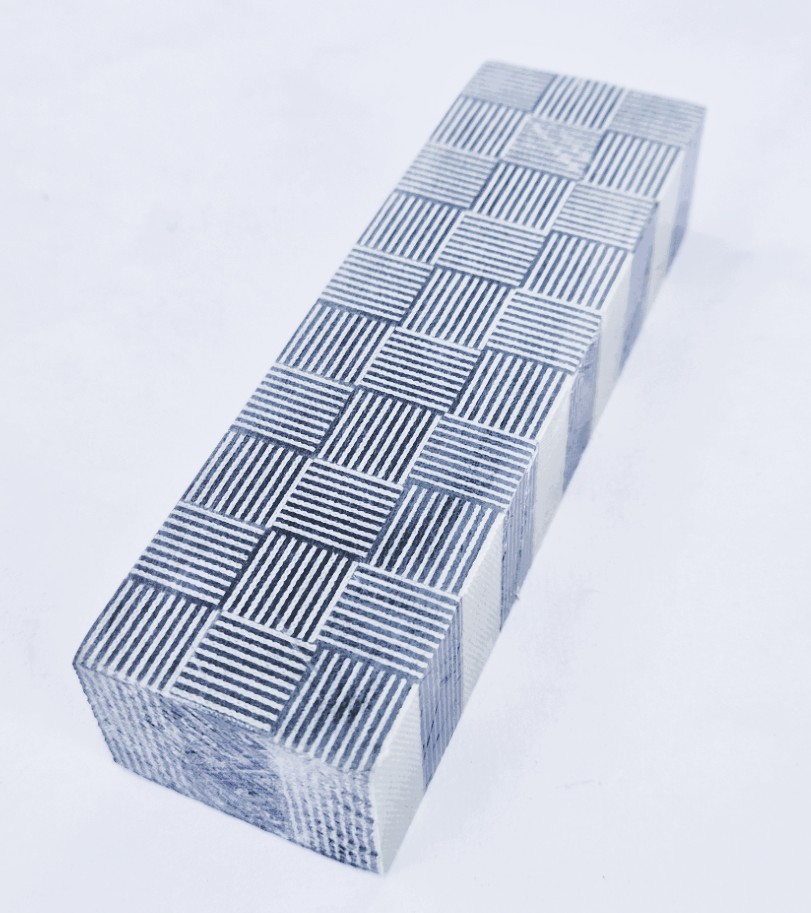 Micarta block Mosaik #07