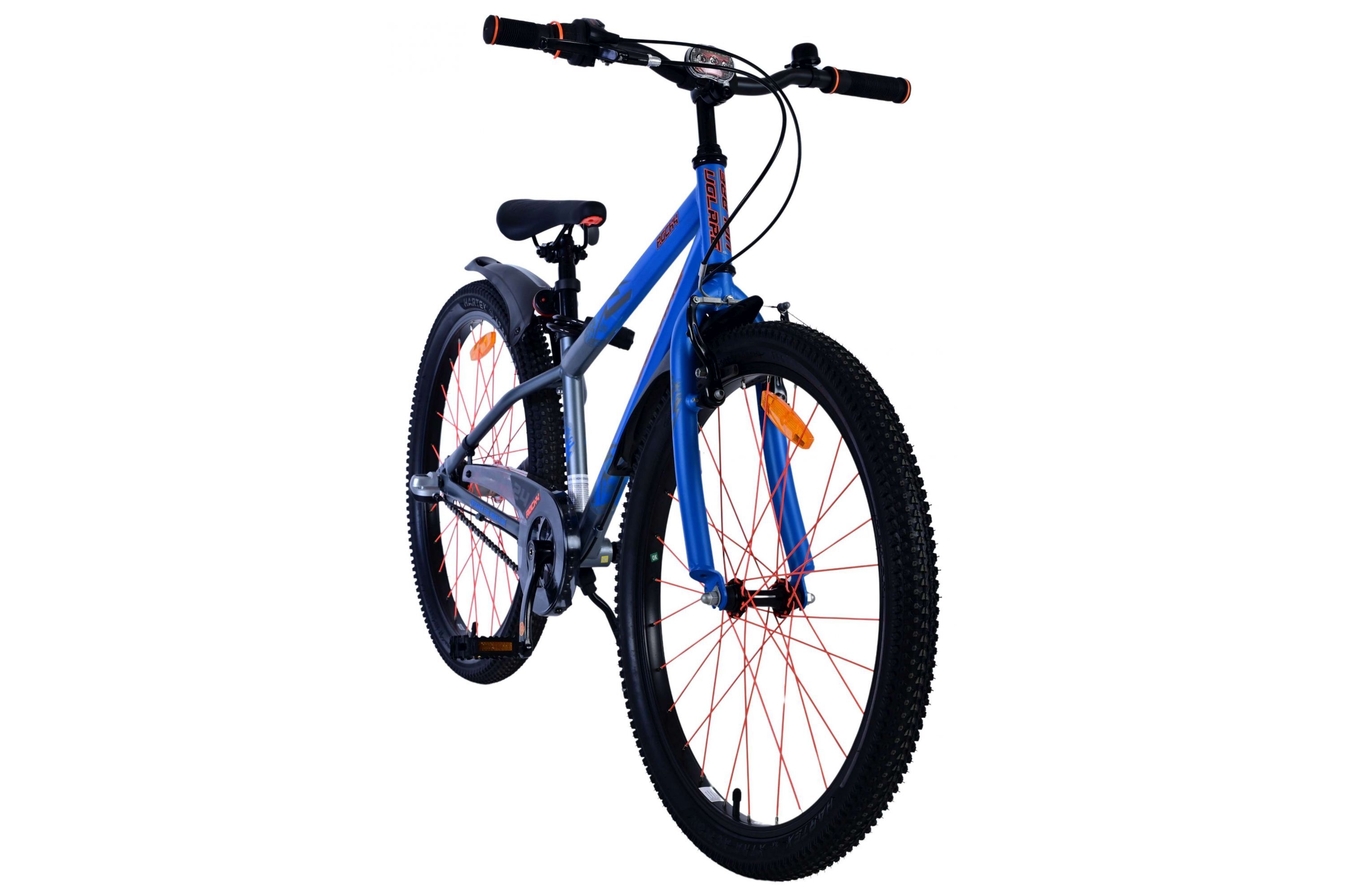Barncykel Volare Rocky 24 Tum - 3 Växlar Blå för barn 8-10 år - 2