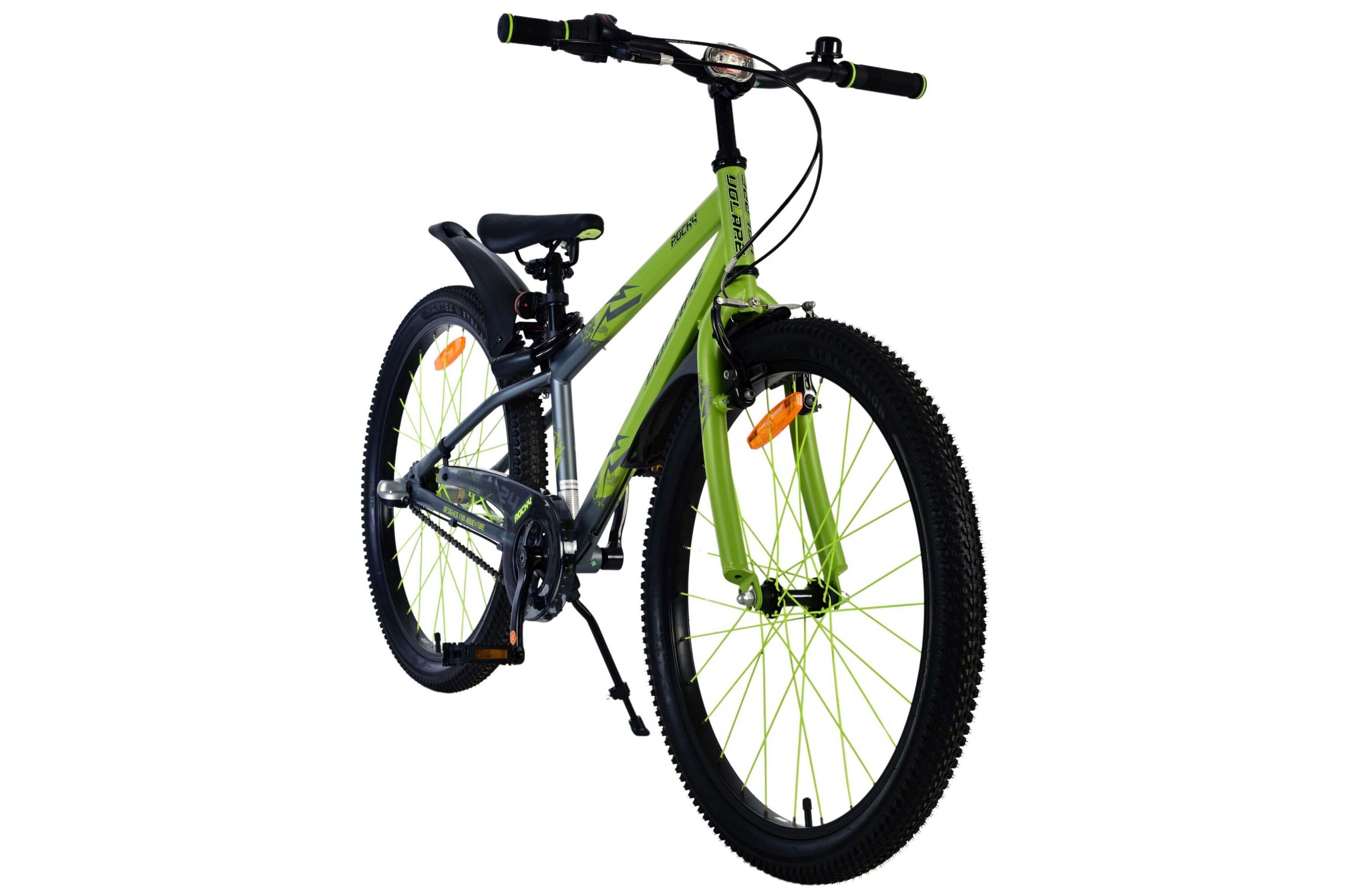 Barncykel Volare Rocky 24 Tum - 3 Växlar Grön för barn 8-10 år - 6