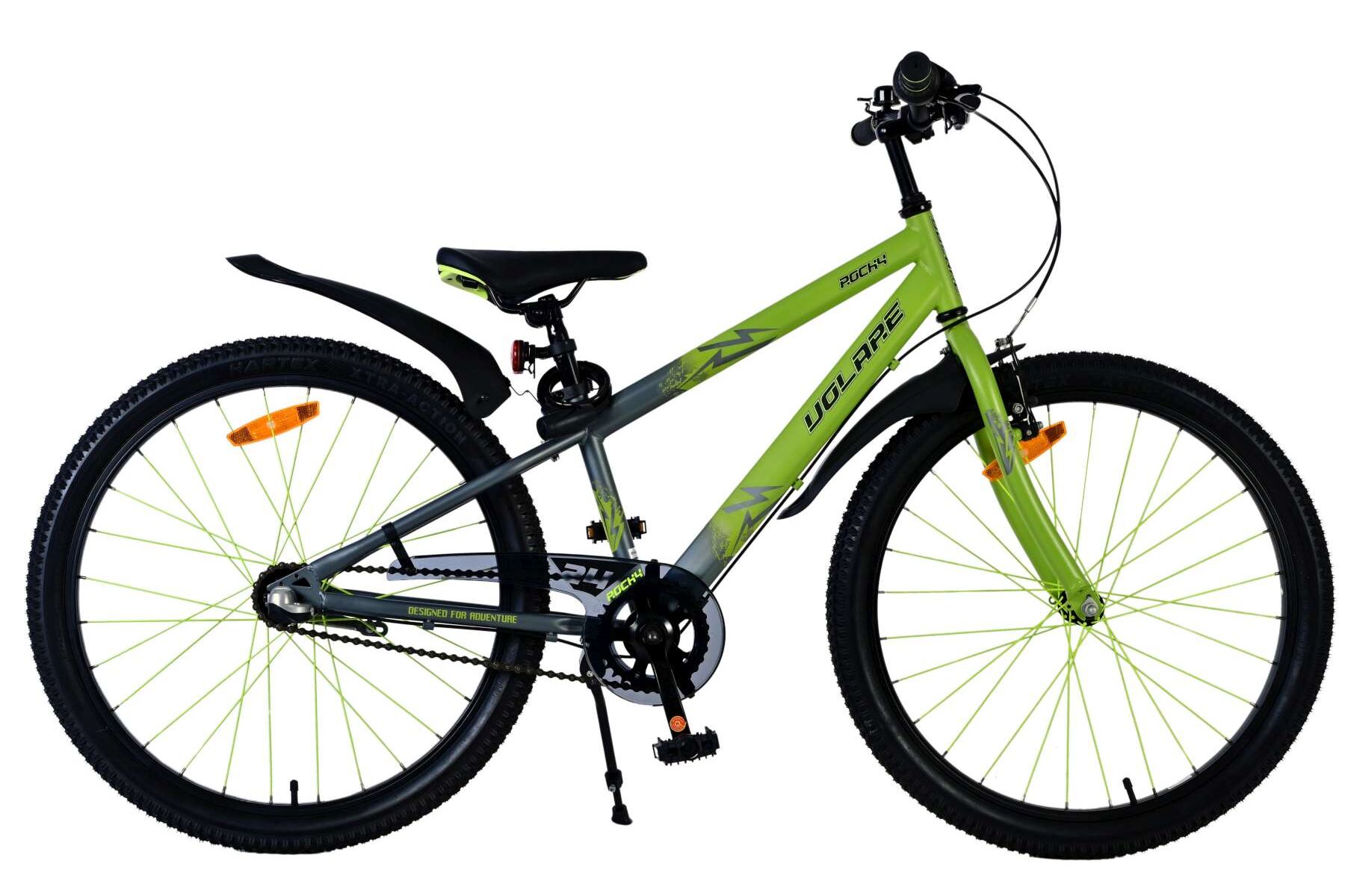 Barncykel Volare Rocky 24 Tum - 3 Växlar Grön för barn 8-10 år - 11