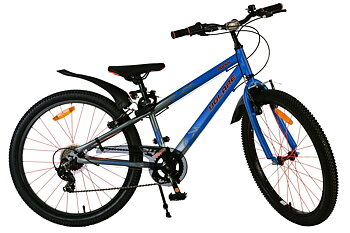 Barncykel Volare Rocky 24 Tum - 7 Växlar Blå för barn 8-10 år