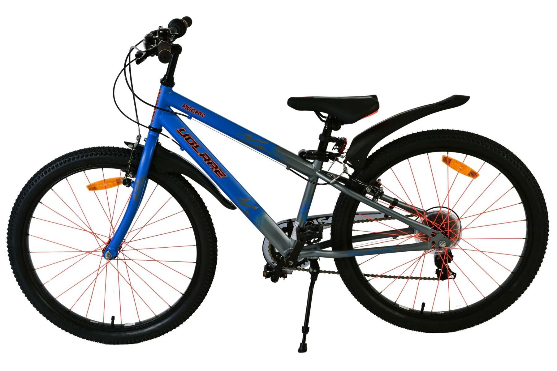 Barncykel Volare Rocky 24 Tum - 7 Växlar Blå för barn 8-10 år - 4