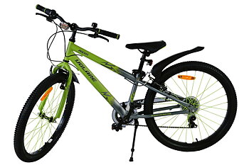 Barncykel Volare Rocky 24 Tum - 7 Växlar Grön för barn 8-10 år
