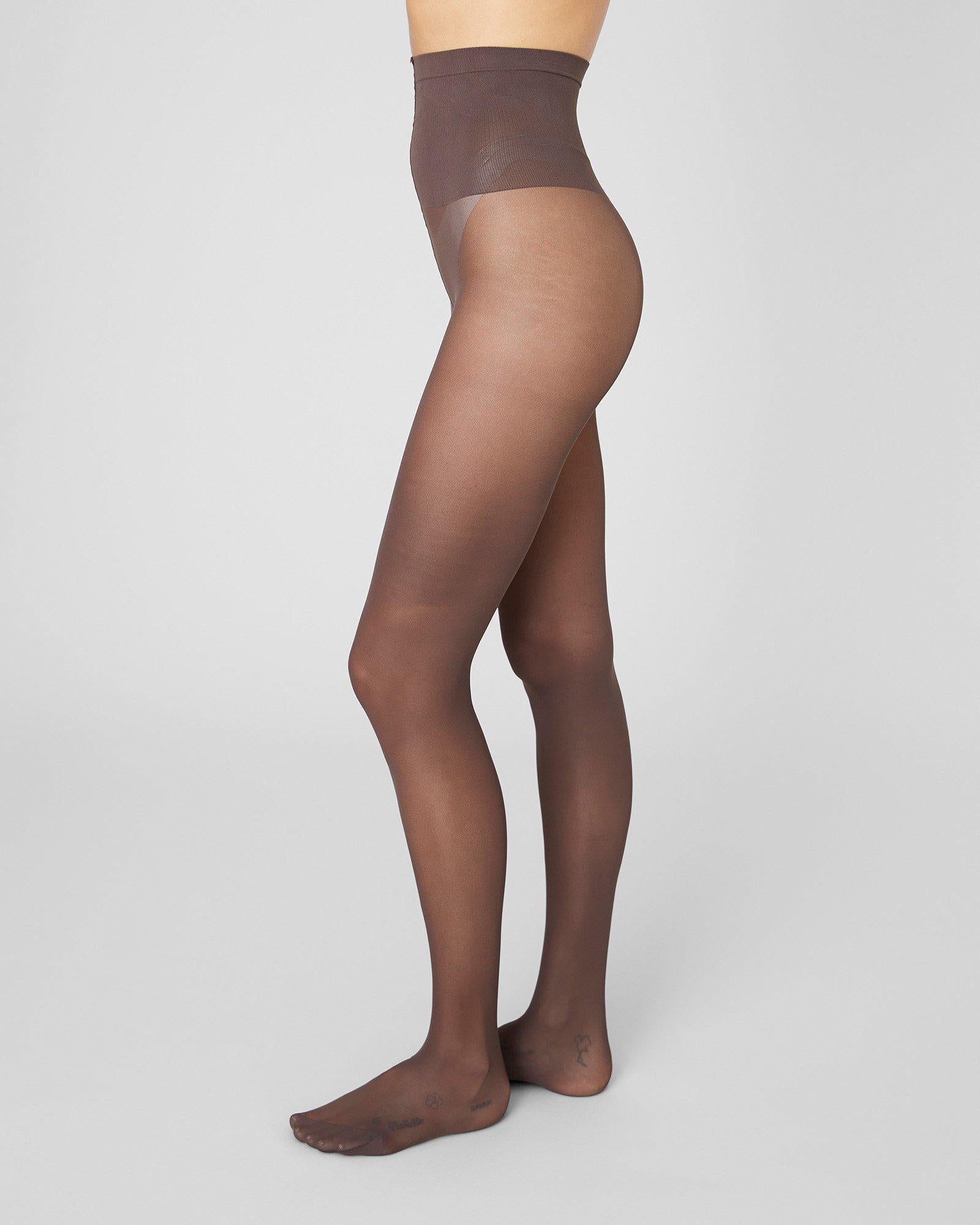 Strumpbyxor "Svea" 30 denier Darkbrown- Swedish Stockings