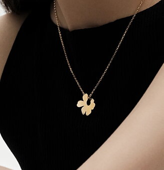 Marimekko Unikko Mini kaulakoru kulta 14k