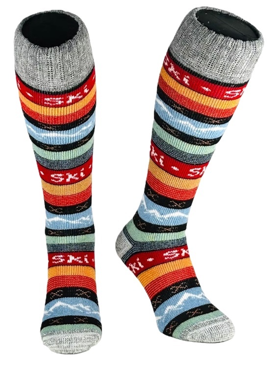 Zokks Skidstrumpor Ull, Grå