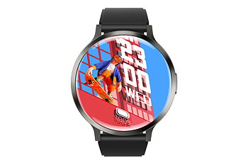 Philippe Palmer Smart Watch LP84 AMOLED Black Rubber