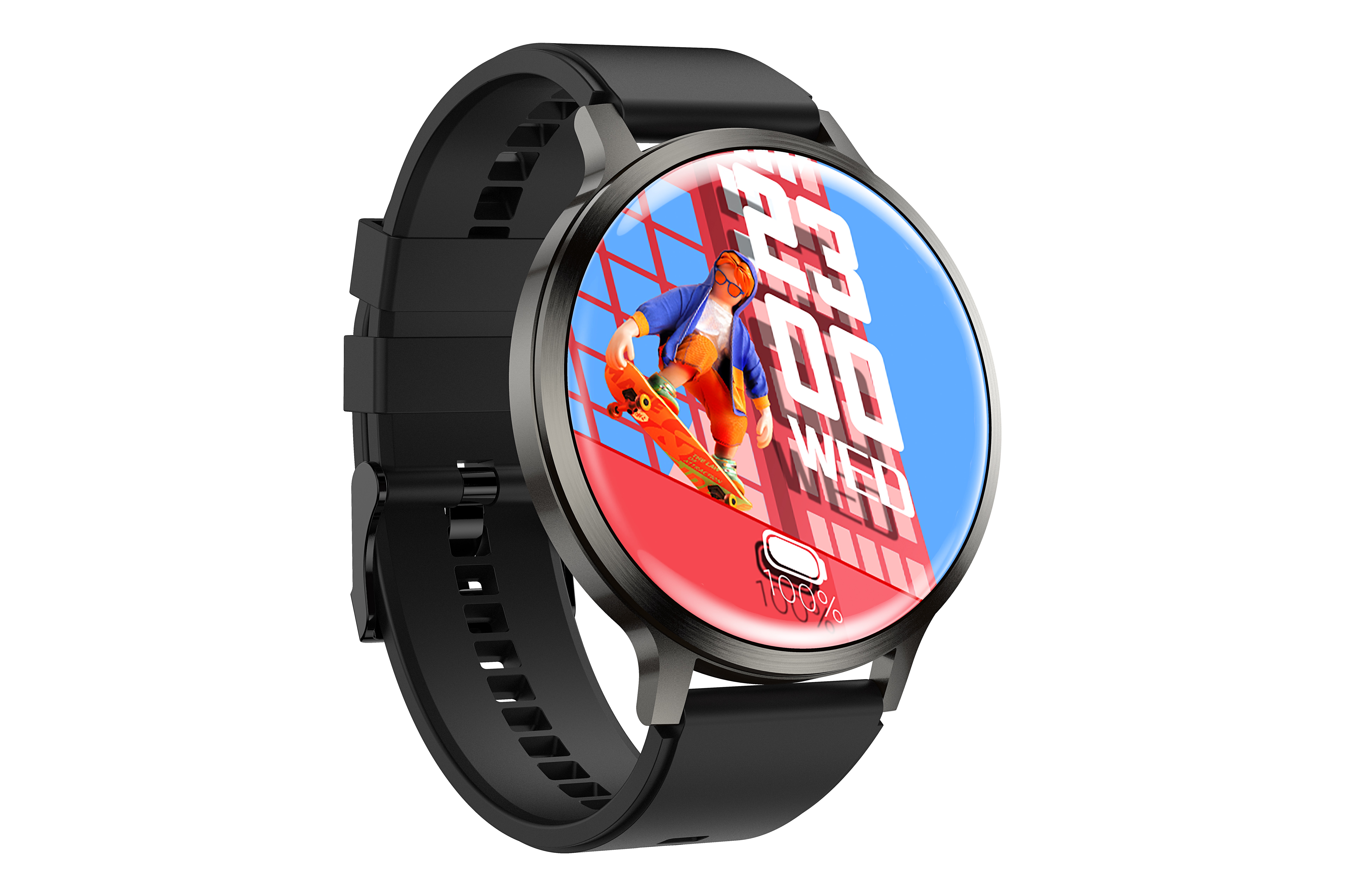 Philippe Palmer Smart Watch LP84 AMOLED Black Rubber - 3