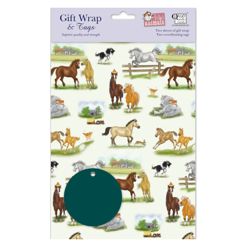 Presentpapper Otter House Hästmotiv Alisons Animals Horse - 4