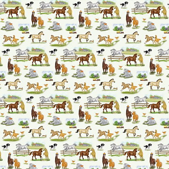 Gift Wrap Otter House Horse Motif Alisons Animals Horse