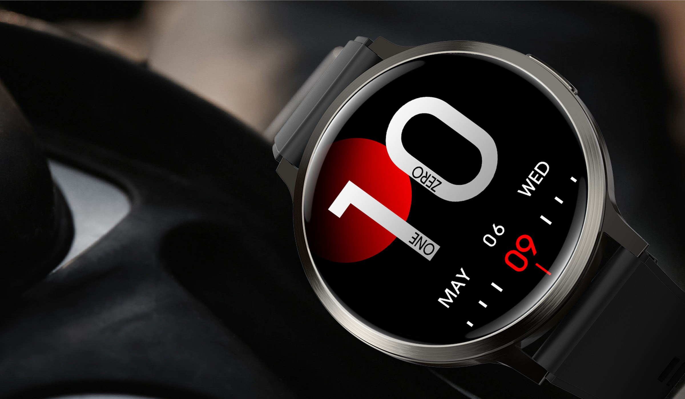 Philippe Palmer Smart Watch LP84 AMOLED Silver Rubber - 17