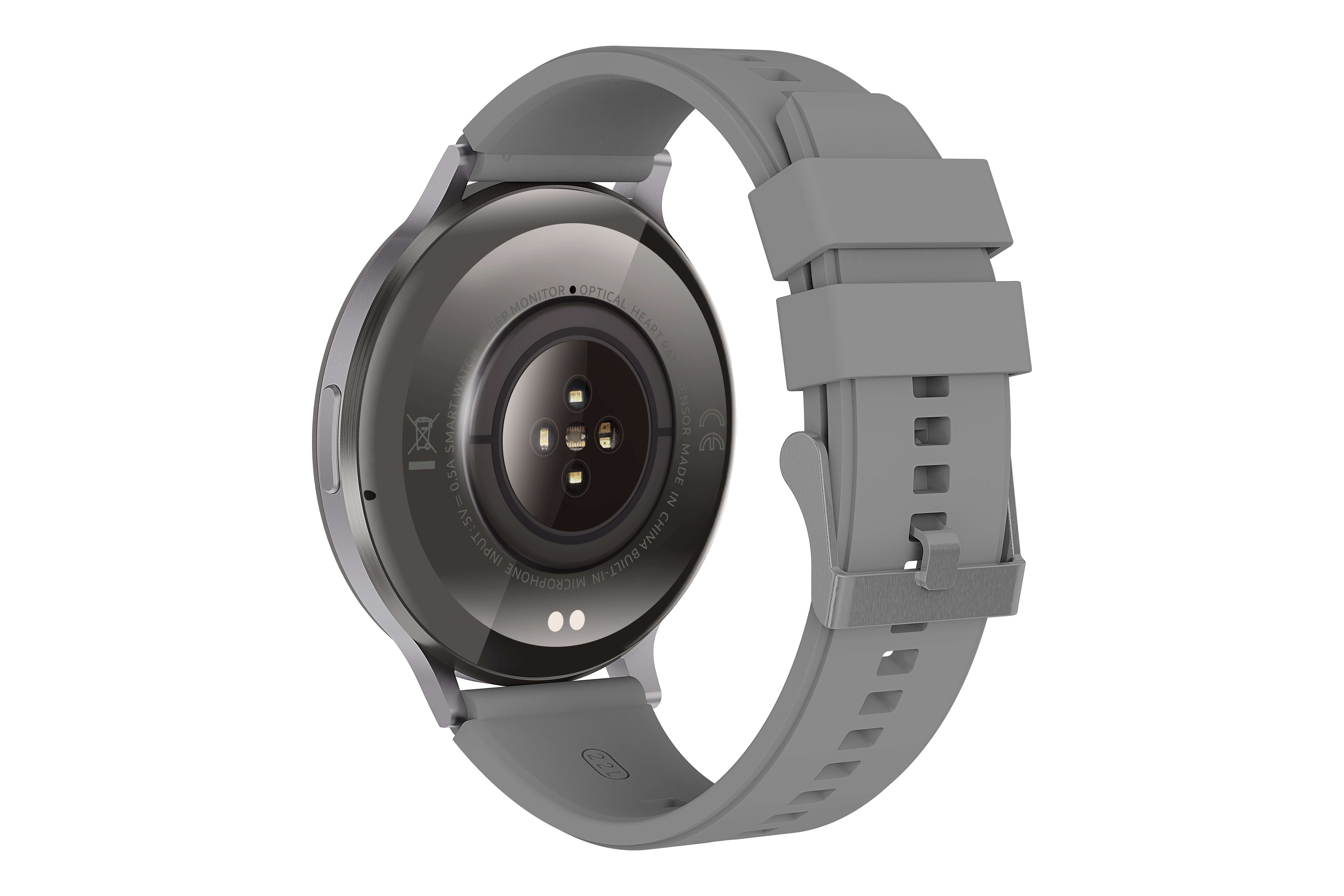Philippe Palmer Smart Watch LP84 AMOLED Silver Rubber - 6