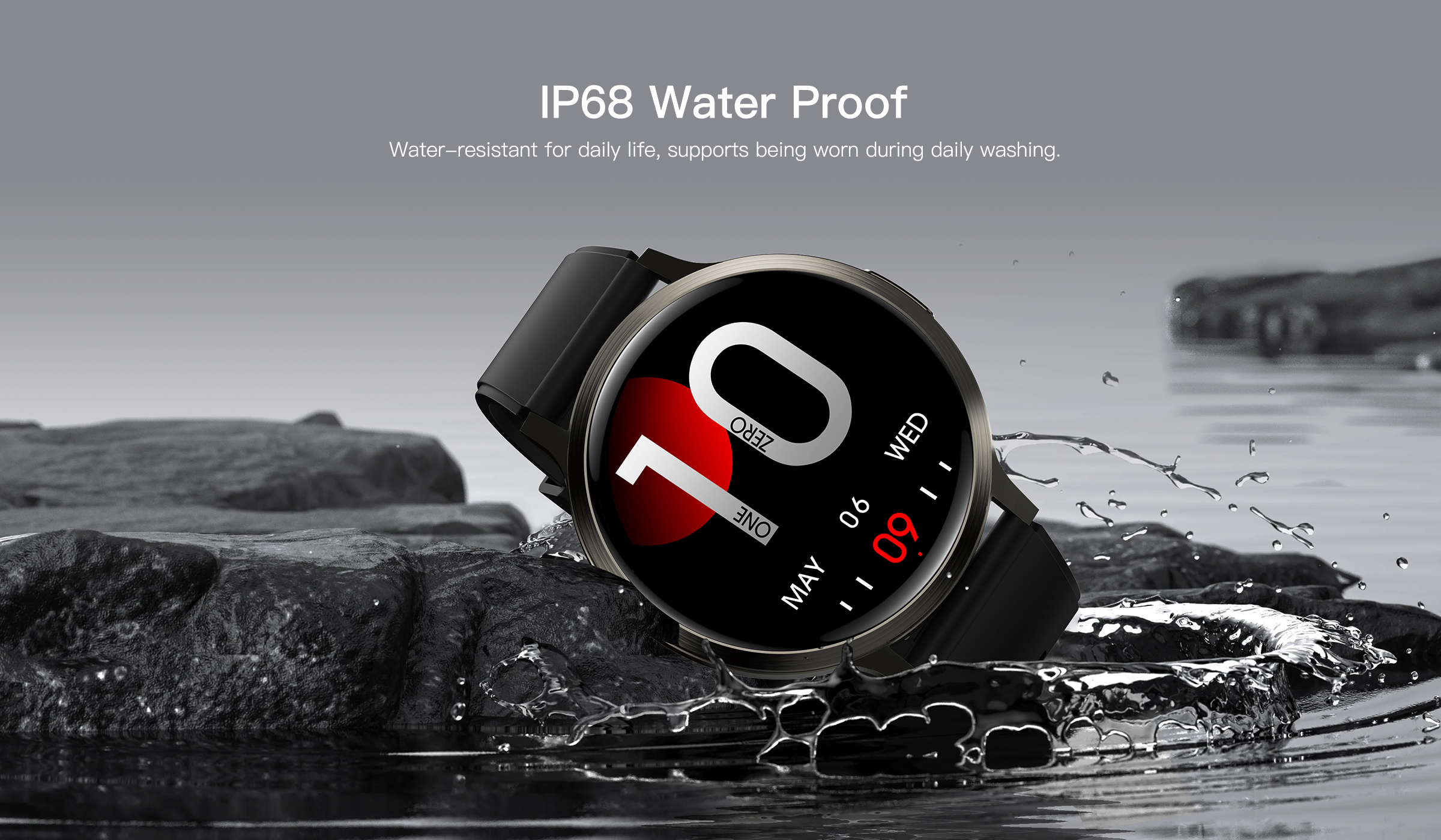Philippe Palmer Smart Watch LP84 AMOLED Silver Rubber - 14