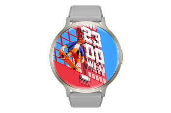 Philippe Palmer Smart Watch LP84 AMOLED Silver Rubber