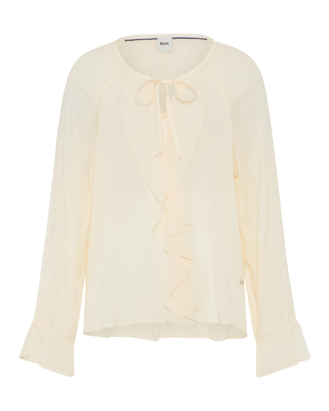 Blus Viva volang skir ljusbeige