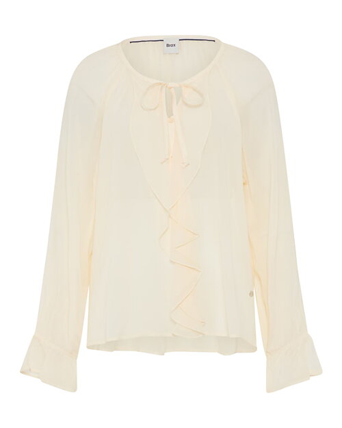 Blus Viva volang skir ljusbeige
