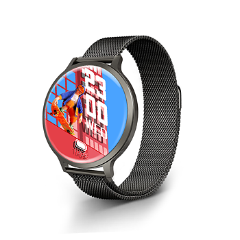 Philippe Palmer Smart Watch LP84 AMOLED Black Steel