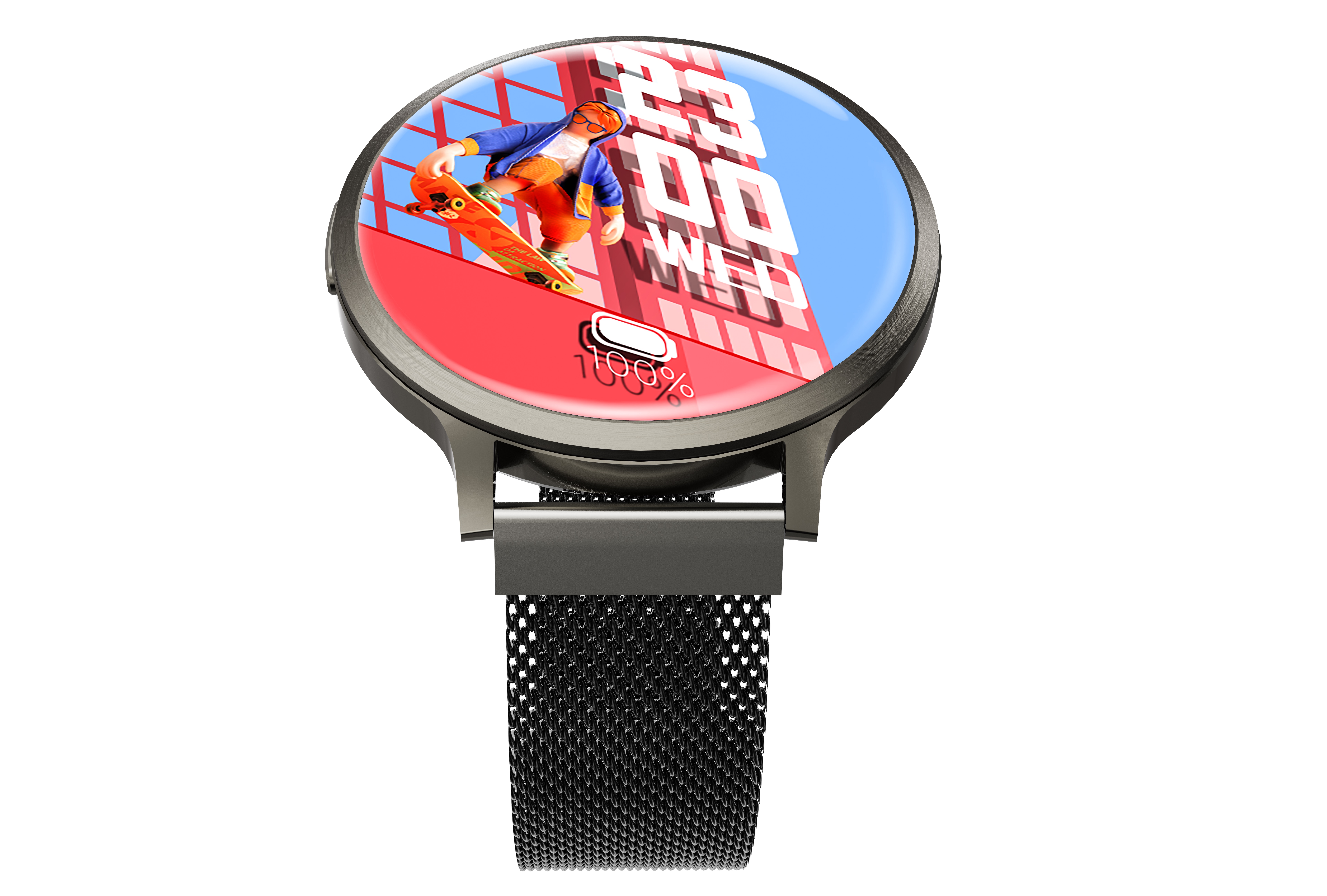 Philippe Palmer Smart Watch LP84 AMOLED Black Steel - 3