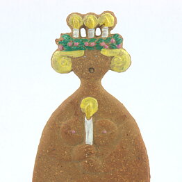 Stig Lindberg (1970) Gingerbread Lucia Wall Plaque 17 cm