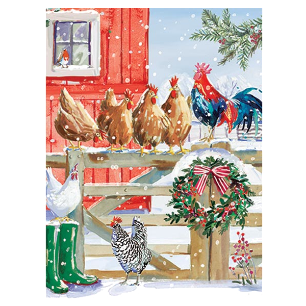 Christmas Cards Ling Design Farmyard Fun 24-Pack - 7