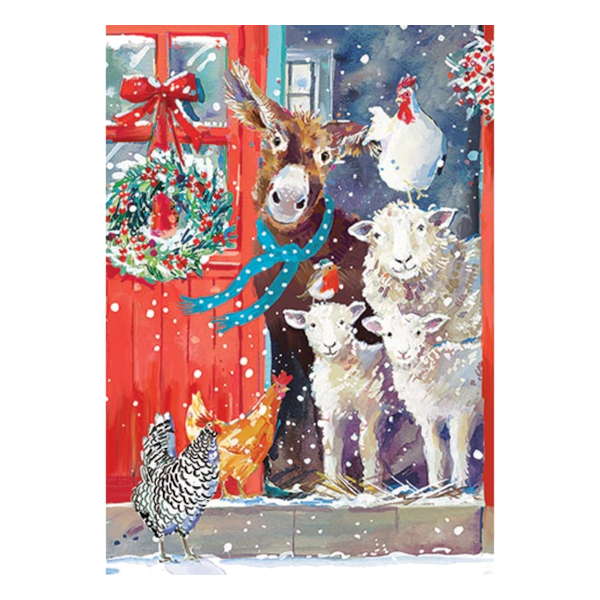 Christmas Cards Ling Design Farmyard Fun 24-Pack - 3