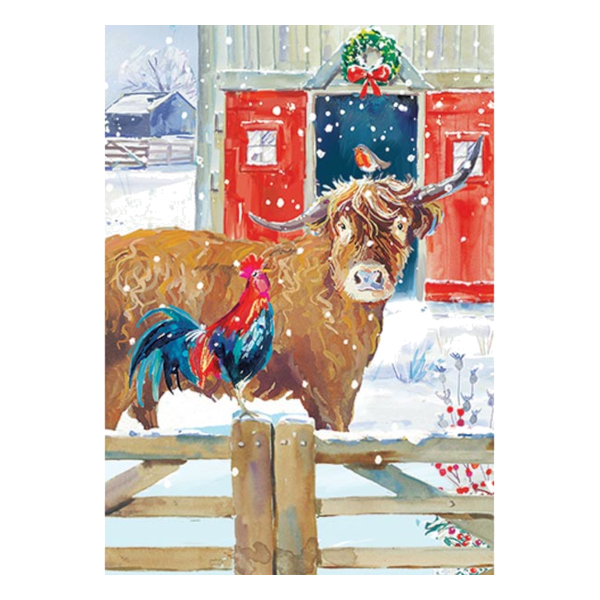 Christmas Cards Ling Design Farmyard Fun 24-Pack - 4