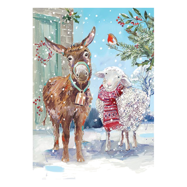 Christmas Cards Ling Design Farmyard Fun 24-Pack - 5