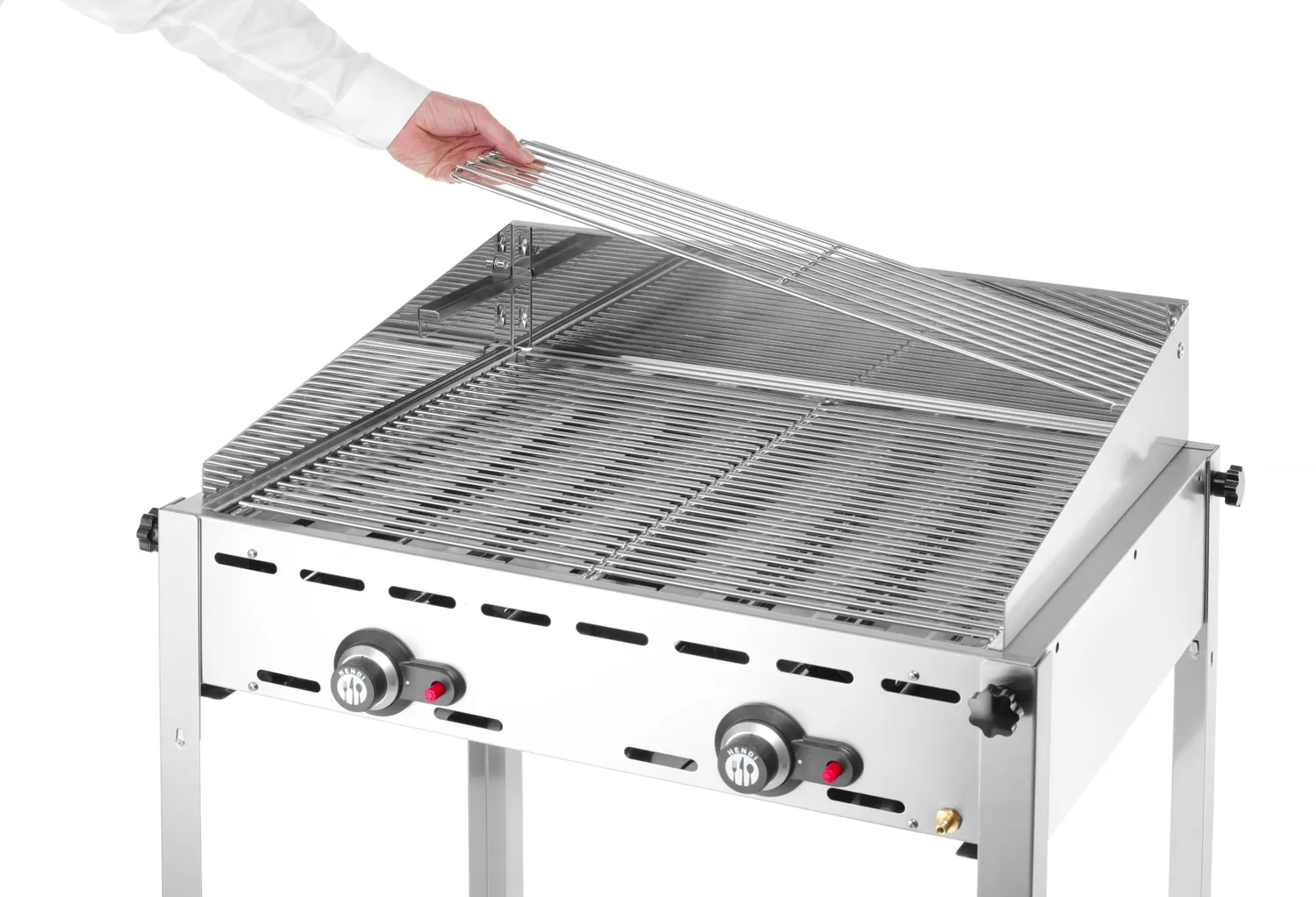 Gasolgrill Green Fire, 2 brännare med galler & grillplatta - 13