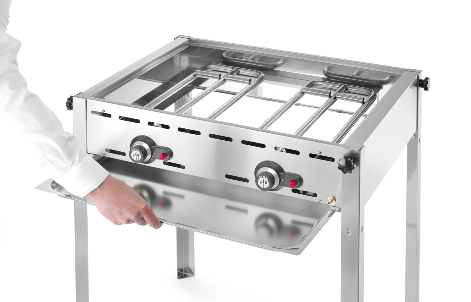 Gasolgrill Green Fire, 2 brännare med galler & grillplatta - 8