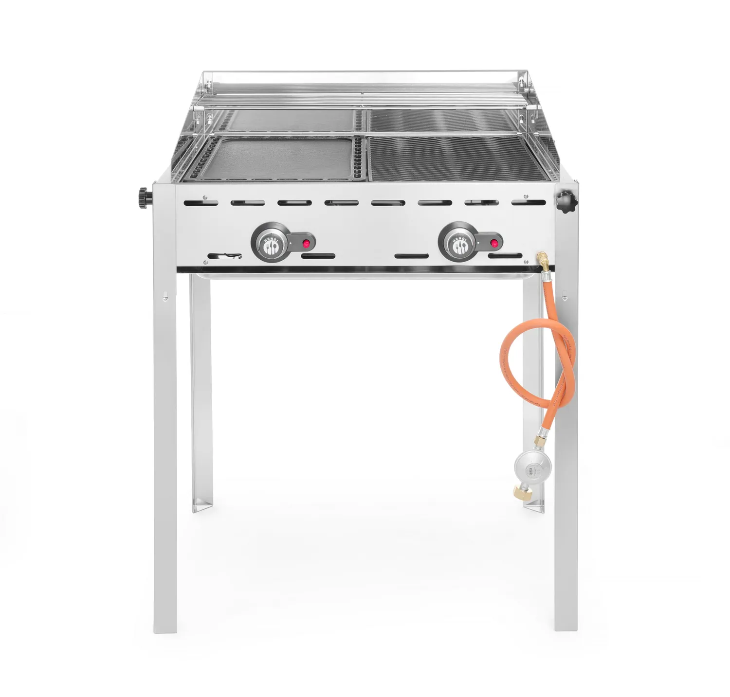 Gasolgrill Green Fire, 2 brännare med galler & grillplatta - 6