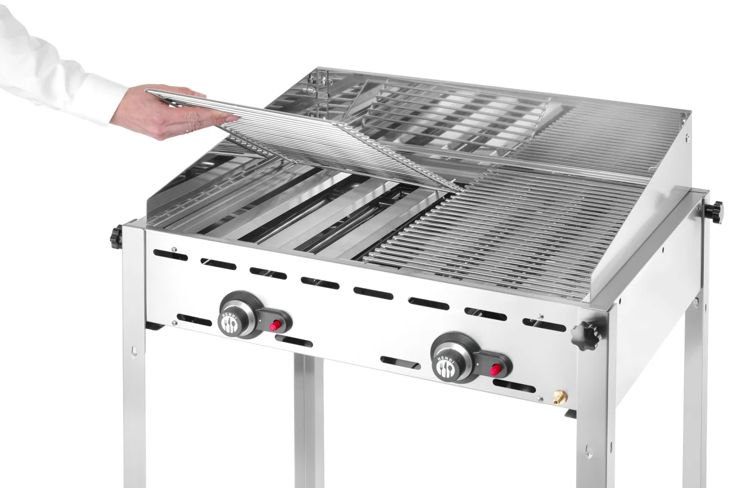 Gasolgrill Green Fire, 2 brännare med galler & grillplatta - 10