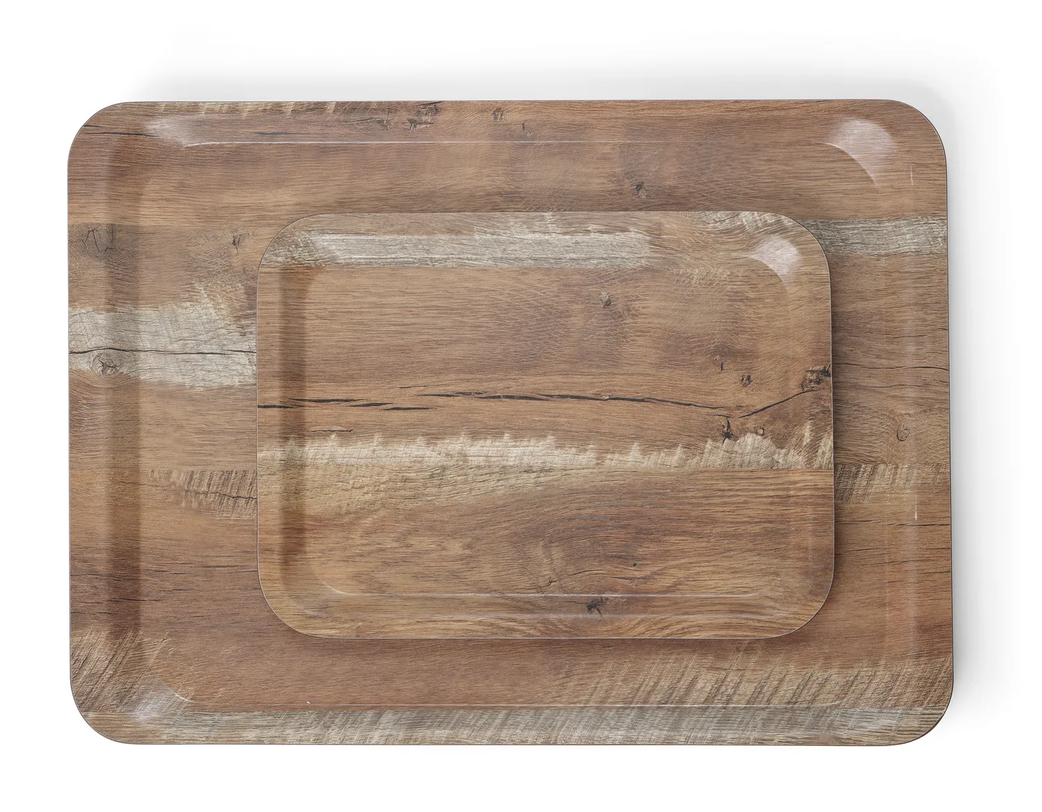 Serveringsbricka med melaminlaminat, halkfri, med Wood design 240x340
