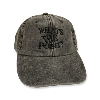 JOHNOSSI - CAP,  WHAT'S THE POINT - BLACK (CHARCOAL)