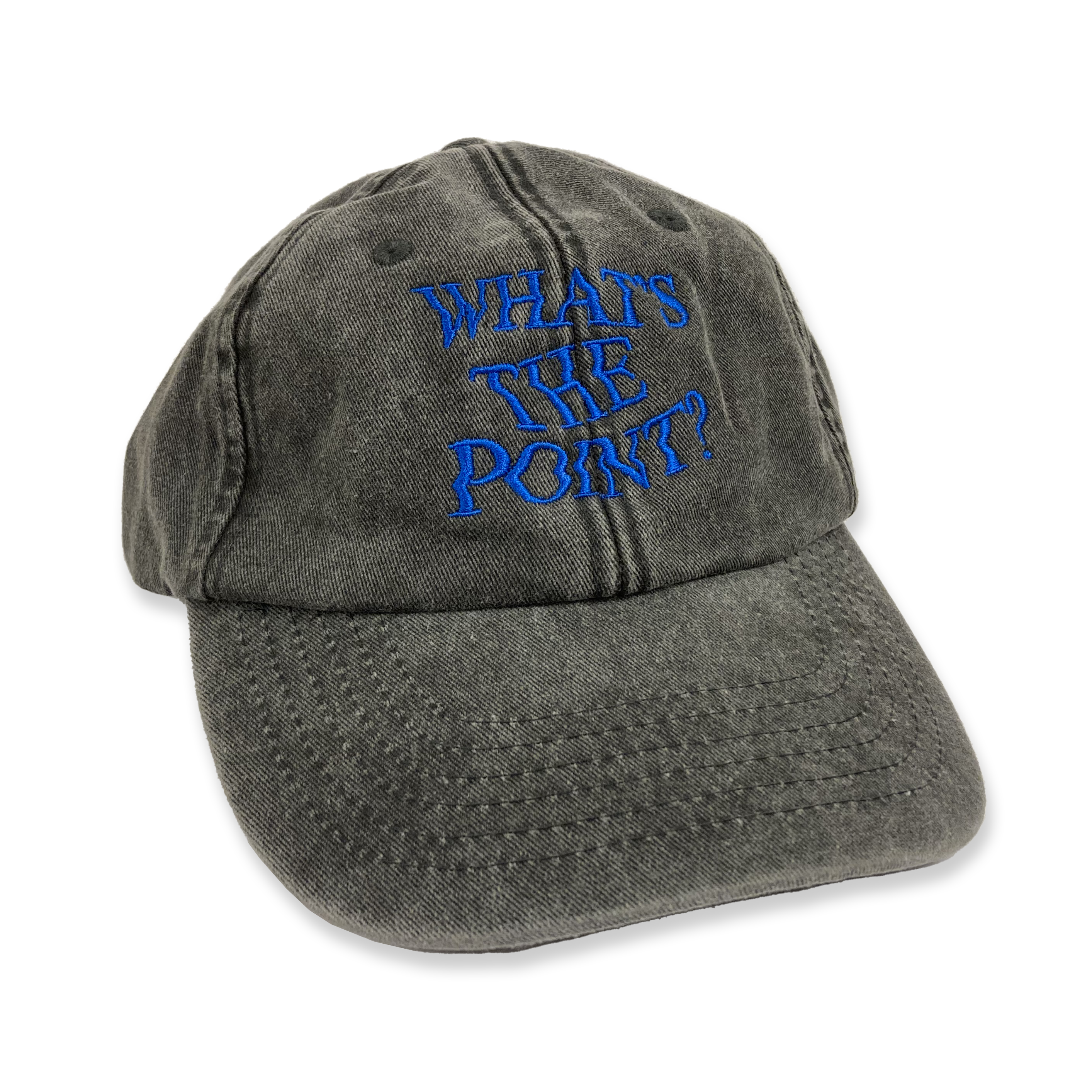 JOHNOSSI - CAP,  WHAT'S THE POINT - BLUE (CHARCOAL)