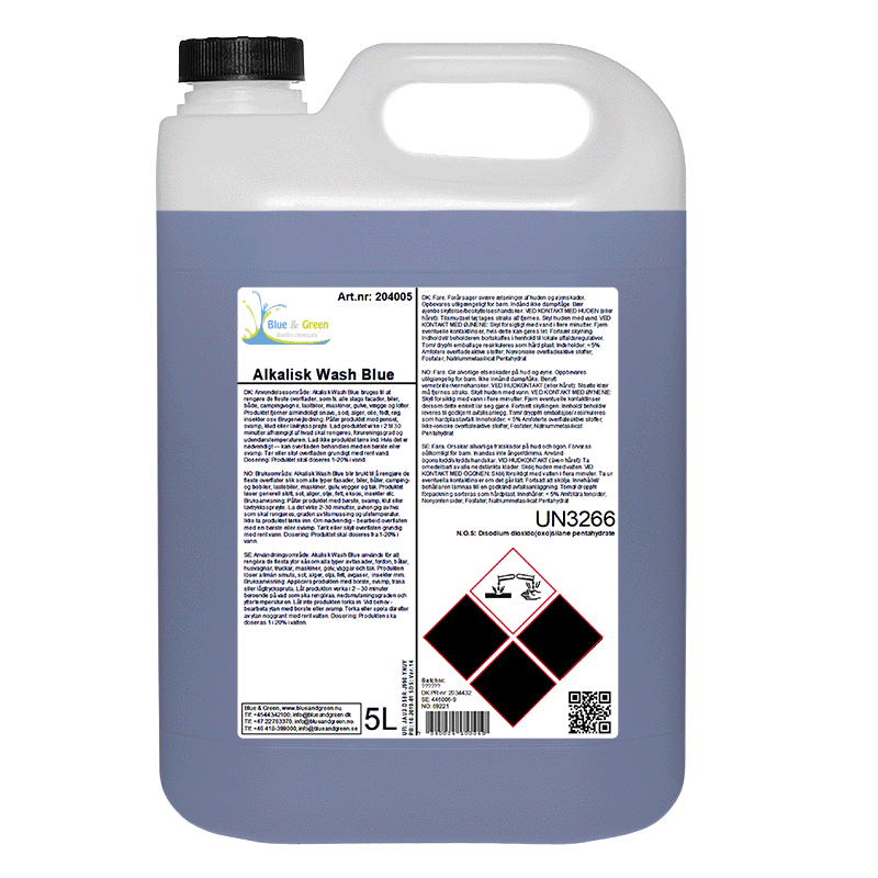Alkalisk Wash Blue 5L
