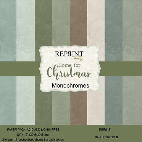 Paperpack Reprint - Home for Christmas  Monochromes -  12x12