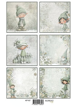 Papper Klippark - ELf tags -  A4