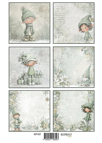 Papper Klippark - ELf tags -  A4