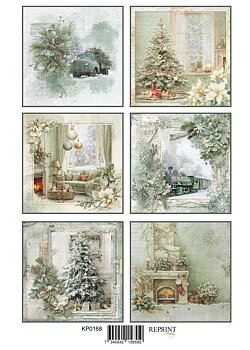 Papper Klippark -  Home for Christmas tags -  A4