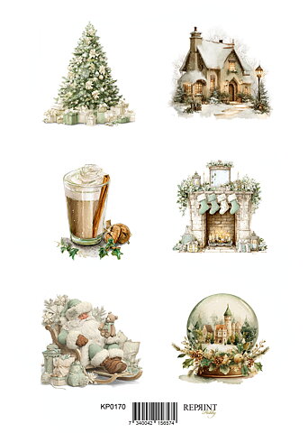 Papper Klippark -  Home for Christmas  -  A4
