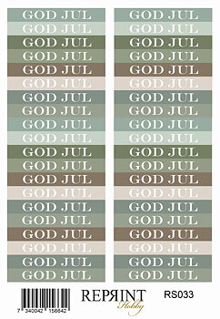 Stickers Reprint -  Home for Christmas  text -  11x16 cm