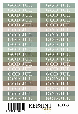 Stickers Reprint -  Home for Christmas  text -  11x16 cm