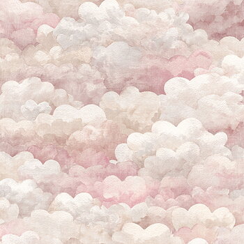 Papper Scrapbooking  Reprint -Happiness ,  Pink heart cloud-  12x12 (30,5 x 30,5 cm)