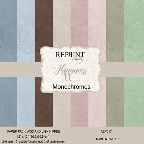 Paperpack Reprint - Happiness  Monochromes -  12x12