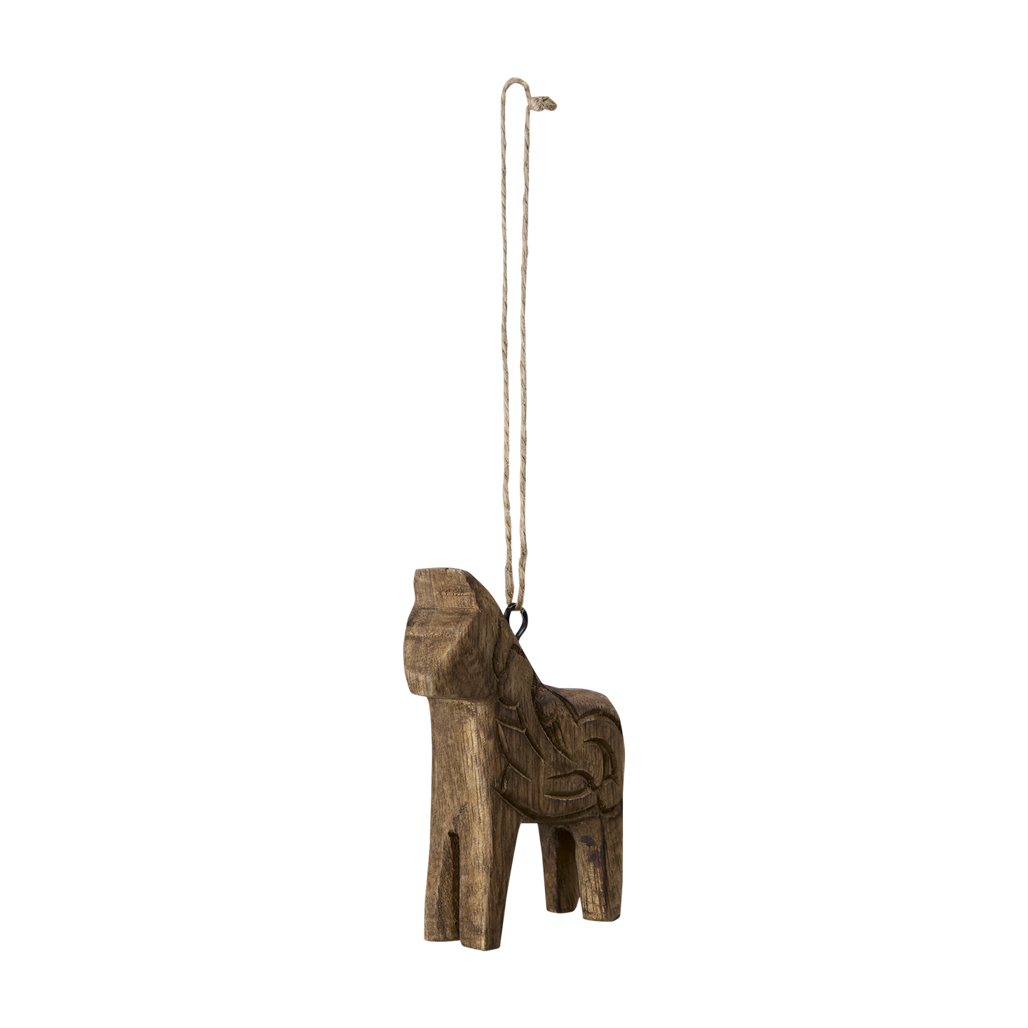 Häst - Fåle - Dalahäst - Målad - Brun - Trä - 8x2x9 cm - 2