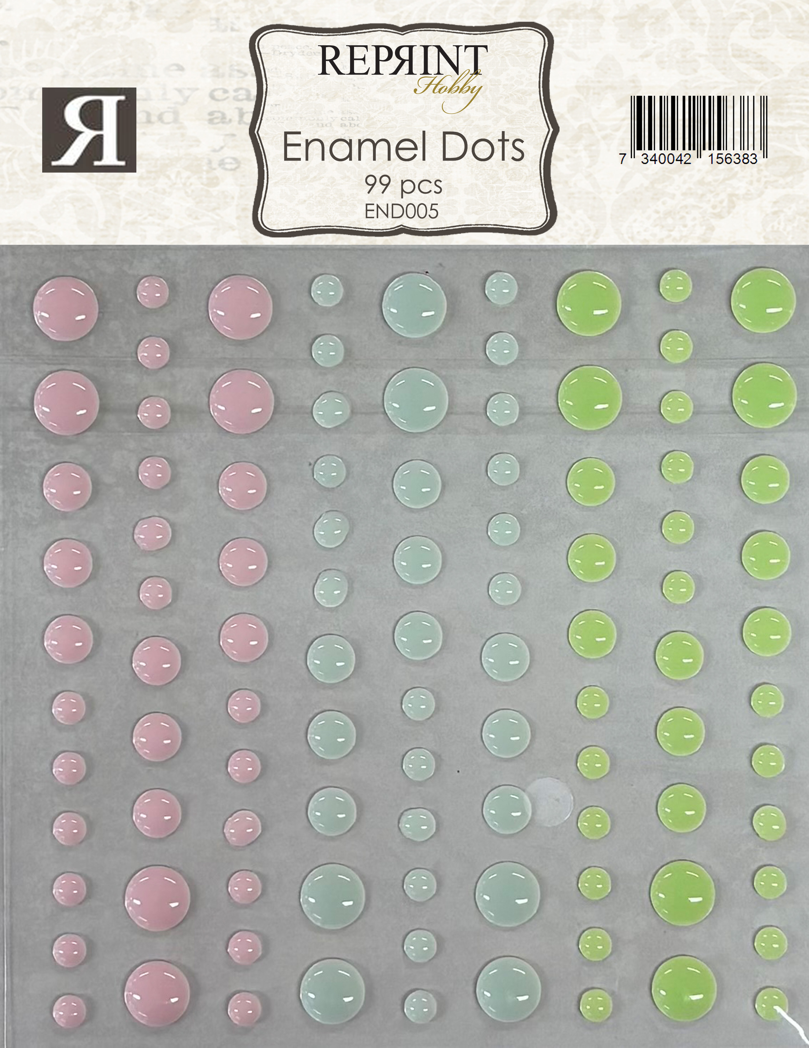 Adhesive Enamel Dots  Happiness