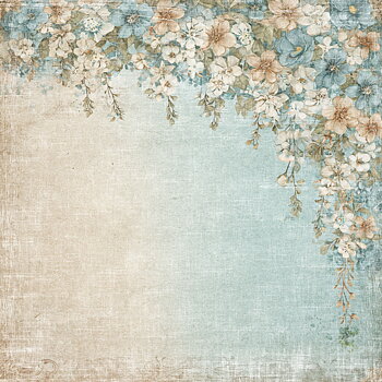 Papper Scrapbooking  Reprint -Masculine Moments , Haning flowers -  12x12 (30,5 x 30,5 cm)